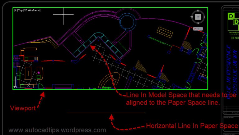 Use Align Space to Easily Align A Viewport View | AutoCAD Tips