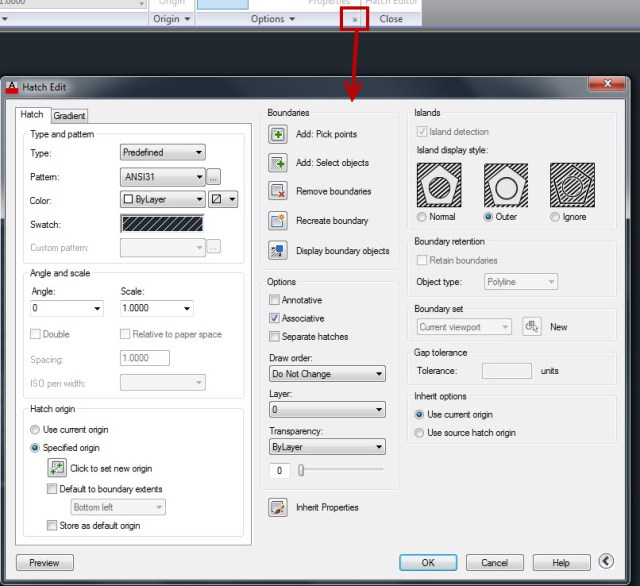 Missing Hatch Ribbon or Dialog Box setting | AutoCAD Tips