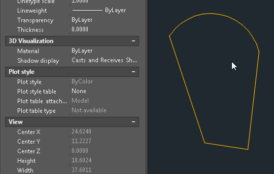 Polyline Vertex 4 After REVERSE command