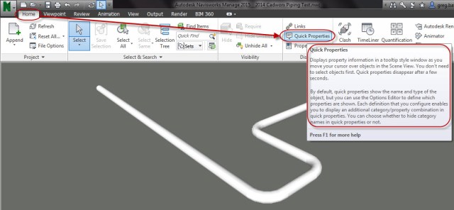 Click to turn on "Quick Properties"