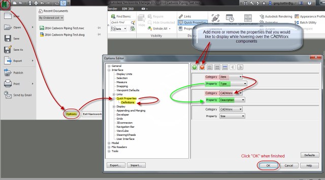 NW CADWorx Properties 2