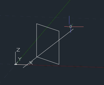 Break 3d Line through Plane