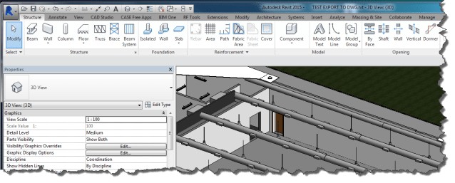 3D view of Revit model